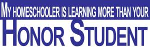My Homeschooler is learning more than your Honor Student